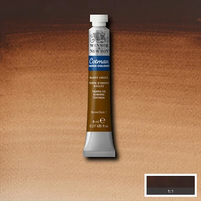 Akvarelová farba v tube Winsor&Newton Cotman, 8 ml - 076, burnt umber