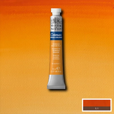 Akvarelová farba v tube Winsor&Newton Cotman, 8 ml - 090, cadmium orange hue