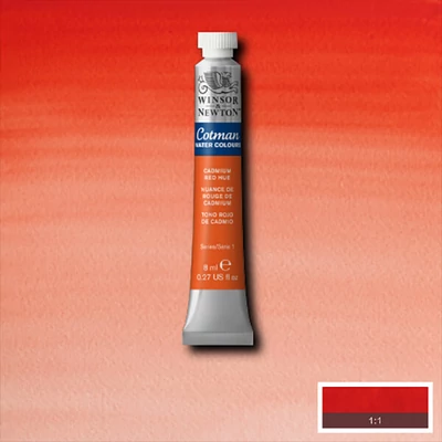Akvarelová farba v tube Winsor&Newton Cotman, 8 ml - 095, cadmium red hue
