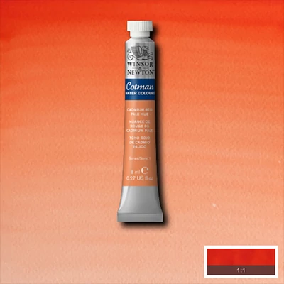 Akvarelová farba v tube Winsor&Newton Cotman, 8 ml - 103, cadmium red pale hue