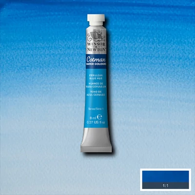 Akvarelová farba v tube Winsor&Newton Cotman, 8 ml - 139, cerulean blue hue
