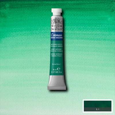 Akvarelová farba v tube Winsor&Newton Cotman, 8 ml - 329, intense green