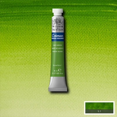 Akvarelová farba v tube Winsor&Newton Cotman, 8 ml - 599, sap green