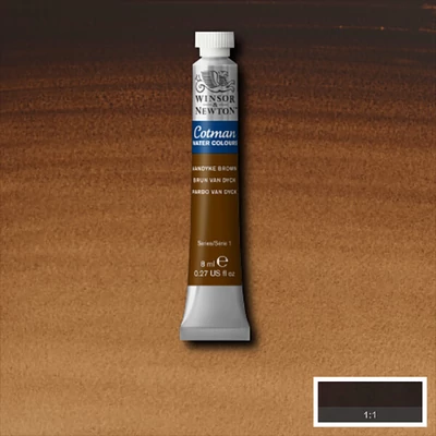 Akvarelová farba v tube Winsor&Newton Cotman, 8 ml - 676, vandyck brown