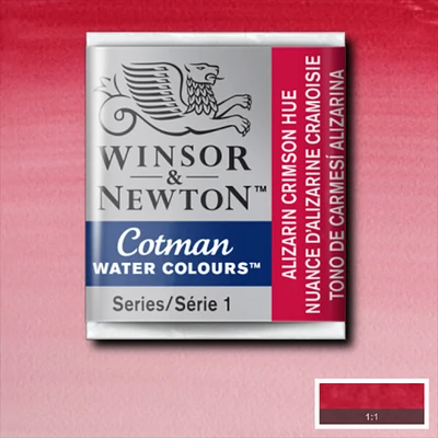 Winsor&amp;Newton Cotman 1/2 hodvábna akvarelová farba - 003, alizarín karmínový odtieň