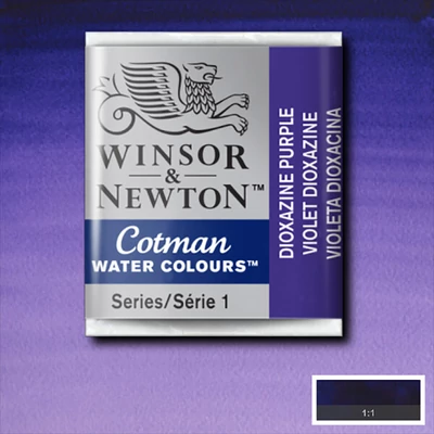 Akvarelová farba Winsor&Newton Cotman 1/2 panvičky - 231, dioxazine violet