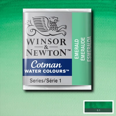 Akvarelová farba Winsor&Newton Cotman 1/2 panvičky - 235, emerald