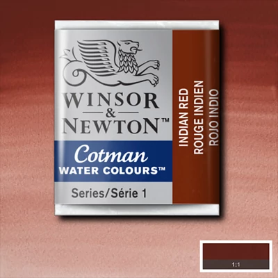 Akvarelová farba Winsor&Newton Cotman 1/2 panvičky - 317, indian red