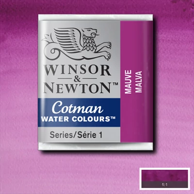 Akvarelová farba Winsor&Newton Cotman 1/2 panvičky - 398, mauve