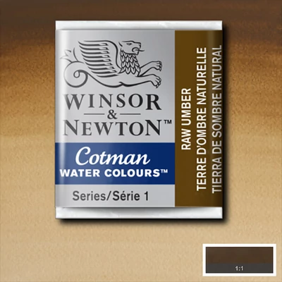 Akvarelová farba Winsor&Newton Cotman 1/2 panvičky - 554, raw umber