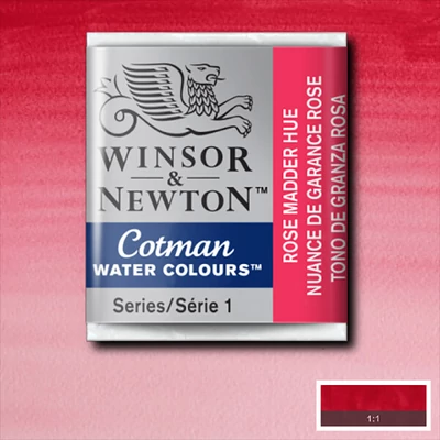 Akvarelová farba Winsor&Newton Cotman 1/2 panvičky - 580, rose madder hue