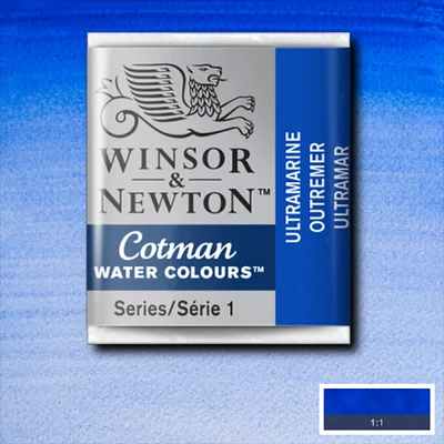 Akvarelová farba Winsor&Newton Cotman 1/2 panvičky - 660, ultramarine