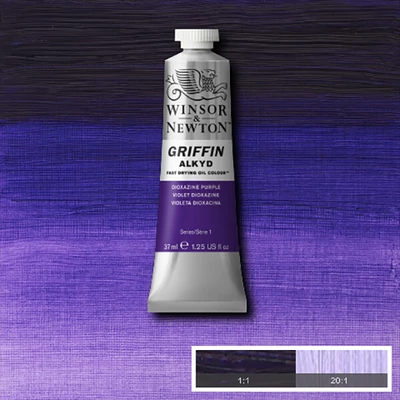 Olejová alkydová farba Winsor&amp;amp;Newton Griffin, 37 ml - 229, dioxazine purple