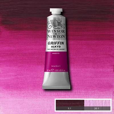 Olejová alkydová farba Winsor&Newton Griffin, 37 ml - 380, magenta