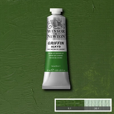Olejová alkydová farba Winsor&Newton Griffin, 37 ml - 459, oxide of chromium