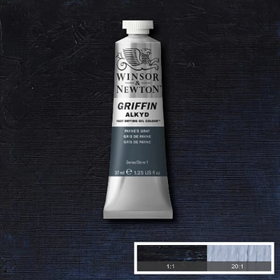 Olejová alkydová farba Winsor&amp;amp;Newton Griffin, 37 ml - 465, payne's gray