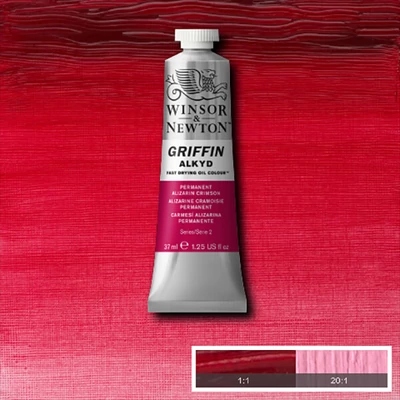 Olejová alkydová farba Winsor&amp;amp;Newton Griffin, 37 ml - 468, permanent alizarin crimson