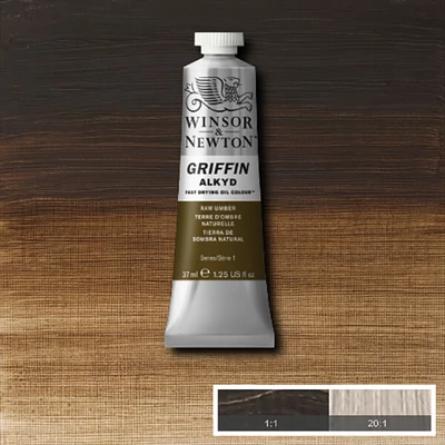 Olejová alkydová farba Winsor&Newton Griffin, 37 ml - 554, raw umber
