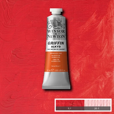 Olejová alkydová farba Winsor&amp;Newton Griffin, 37 ml - 680, vermilion hue
