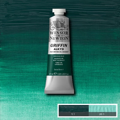 Olejová alkydová farba Winsor&Newton Griffin, 37 ml - 696, viridian hue