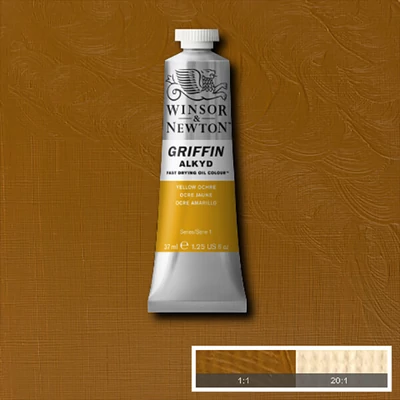 Olejová alkydová farba Winsor&amp;amp;Newton Griffin, 37 ml - 744, yellow ochre