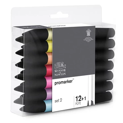 Sada obojstranných alkoholových popisovačov ProMarker - 12+1 ks, Set 2