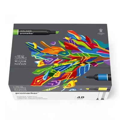 Sada alkoholových fixiek ProMarker - 48 ks, Essential shades