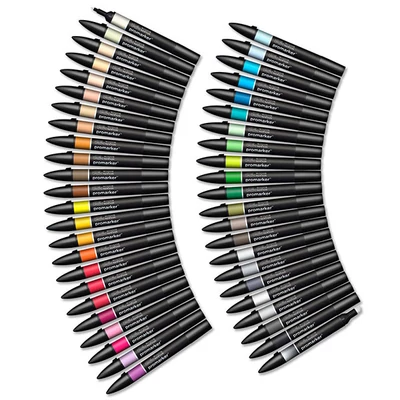Sada alkoholových fixiek ProMarker - 48 ks, Essential shades