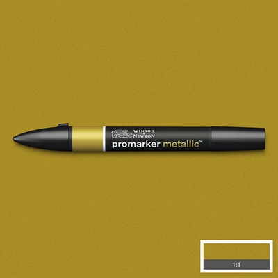 Obojstranný alkoholový popisovač ProMarker Metallic - gold