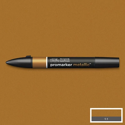 Obojstranný alkoholový popisovač ProMarker Metallic - red gold