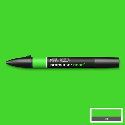 Obojstranný popisovač ProMarker Neon - glowing green