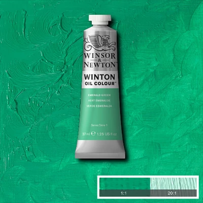 Olejová farba Winsor&Newton Winton, 37 ml - 241, emerald green