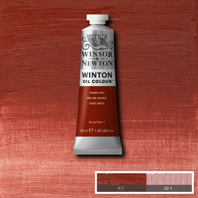 Olejová farba Winsor&Newton Winton, 37 ml - 317, indian red