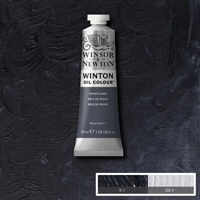 Olejová farba Winsor&Newton Winton, 37 ml - 465, payne's gray