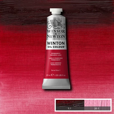 Olejová farba Winsor&Newton Winton, 37 ml - 478, permanent crimson lake
