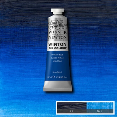 Olejová farba Winsor&Newton Winton, 37 ml - 516, phthalo blue