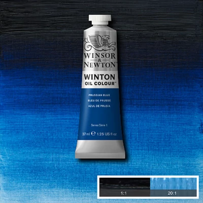 Olejová farba Winsor&Newton Winton, 37 ml - 538, prussian blue