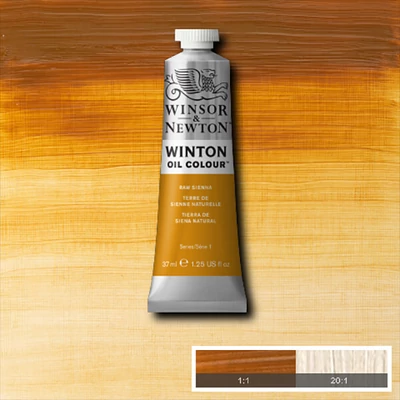 Olejová farba Winsor&amp;Newton Winton, 37 ml - 552, raw sienna