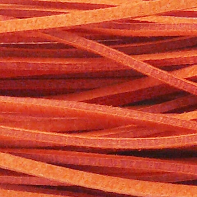 Kožený opasok, 90 cm - oranžový