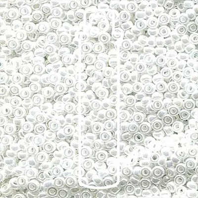 Miyuki japonské sklenené koráliky 11/0 - White Pearl Ceylon