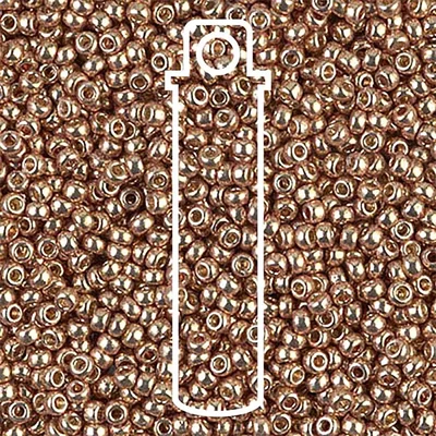 Miyuki japonské sklenené koráliky 11/0 - Duracoat Galvanized Champagne