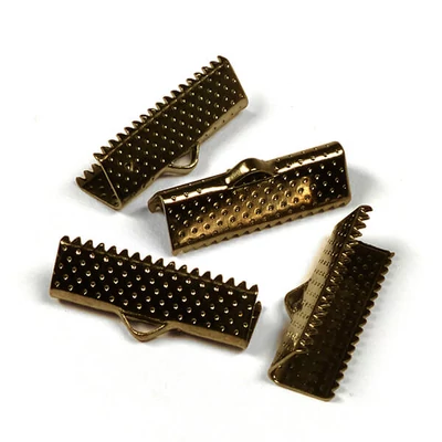Koncovka stuhy, 20 mm, 4 ks - starožitná