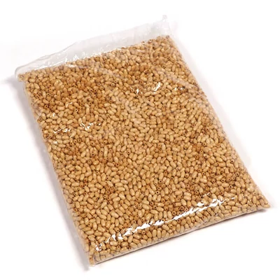 Drevené koráliky, ovsené vločky, 5-8 mm, 500 g - prírodné