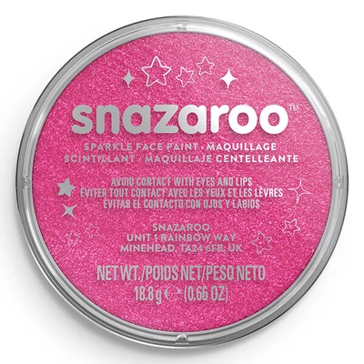 Farba na tvár v kelímku Snazaroo - trblietavá ružová, sparkle pink 581