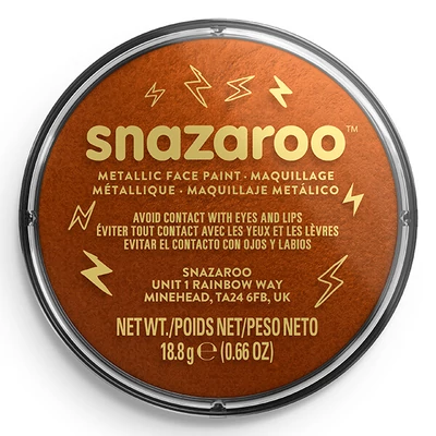 Farba na tvár v kelímku Snazaroo - metalická medená, electric copper 755