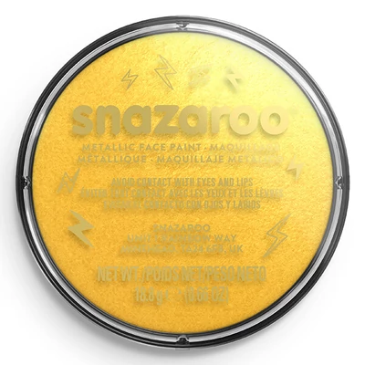Farba na tvár v kelímku Snazaroo - metalická zlatá, metalická zlatá, electric gold 777