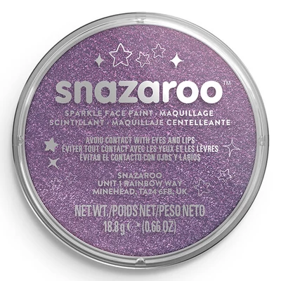 Farba na tvár v kelímku Snazaroo - trblietavá lila, sparkle lilac 871