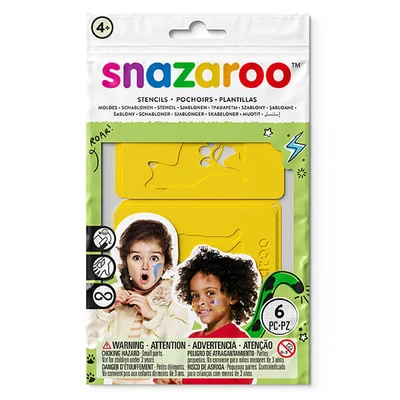 Šablóna na maľovanie na tvár Snazaroo, 6 vzorov - Rainbow, unisex