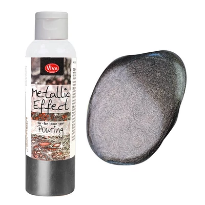 Farba Pouring Metallic Effect, 120 ml - oceľ