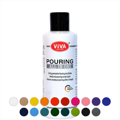 Pouring farba, All in One, 90 ml - v rôznych farbách
